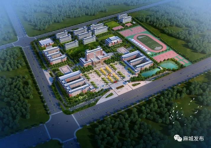麻城中学项目建设工程总量已完成907月份完成麻城一中的搬迁